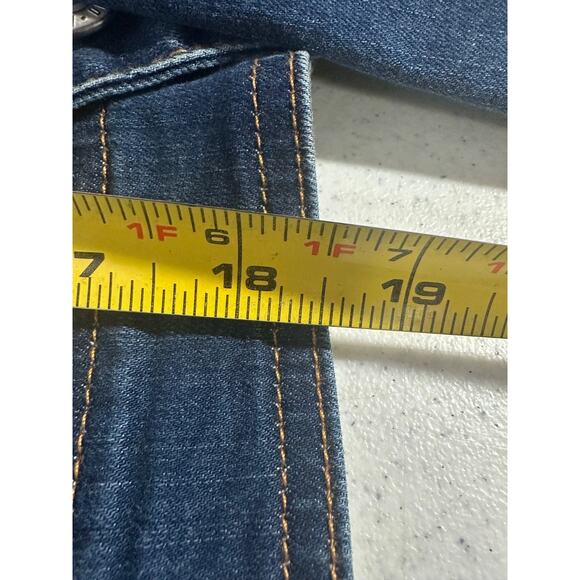 NEW Aeropostale Jean Denim Jacket Sm Blue Faded Wash Y2K Pockets Cotton A57 - Picture 5 of 5